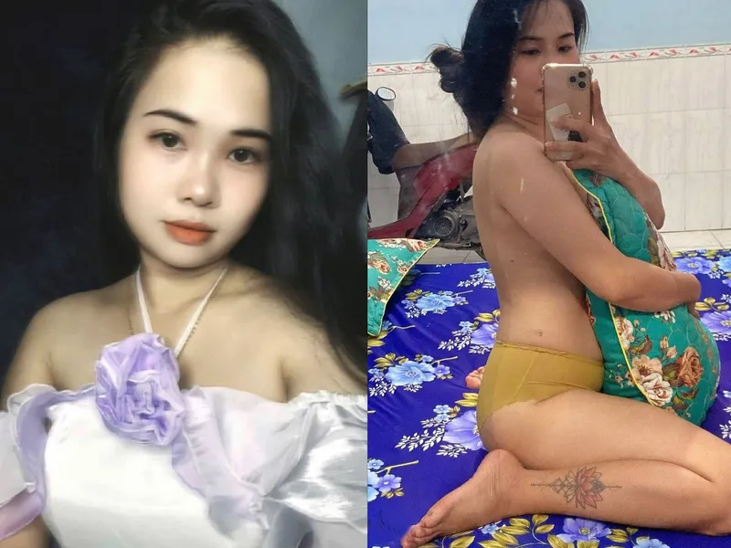 Bà xã dâm cằm điện thoại tự quay người chồng xoạc mình